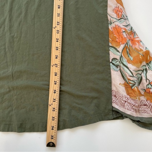 Anthropologie TINY Sage Green Giulia Contrast Tee Dress Size Medium - Picture 9 of 9